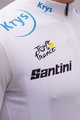 SANTINI Tricou de ciclism cu mânecă scurtă - TOUR DE FRANCE 2022 - alb