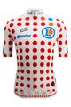 SANTINI Tricou de ciclism cu mânecă scurtă - TOUR DE FRANCE 2024 - roșu/alb