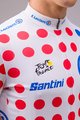 SANTINI Tricou de ciclism cu mânecă scurtă - TOUR DE FRANCE 2024 - roșu/alb