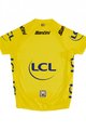 SANTINI Tricou de ciclism cu mânecă scurtă - TOUR DE FRANCE 2023 - galben