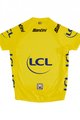 SANTINI Tricou de ciclism cu mânecă scurtă - TOUR DE FRANCE 2024 - galben