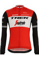 SANTINI Tricou de cilism pentru iarnă cu mânecă lungă - TREK 2019 CLASSE WNT - alb/negru/roșu