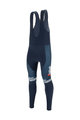 SANTINI Pantaloni de ciclism lungi cu bretele - TREK 2020 WINTER - albastru