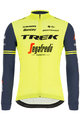 SANTINI Tricou de cilism pentru iarnă cu mânecă lungă - TREK 2020 WINTER - galben/negru