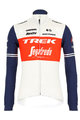 SANTINI Tricou de cilism pentru iarnă cu mânecă lungă - TREK 2020 WINTER - roșu/alb/albastru