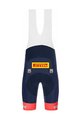 SANTINI Pantaloni scurți de ciclism cu bretele - TREK SEGAFREDO 2022 FAN LINE - roz/albastru