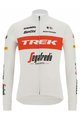 SANTINI Tricou de cilism pentru iarnă cu mânecă lungă - TREK SEGAFREDO 2022 WINTER - alb/roșu