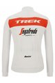 SANTINI Tricou de cilism pentru iarnă cu mânecă lungă - TREK SEGAFREDO 2022 WINTER - alb/roșu