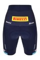 SANTINI Pantaloni scurți de ciclism fără bretele - TREK SEGAFREDO 2023 LADY FAN LINE - albastru