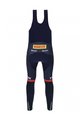 SANTINI Pantaloni de ciclism lungi cu bretele - TREK SEGAFREDO 2023 FAN LINE WINTER - albastru/roșu