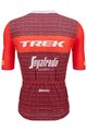 SANTINI Tricou de ciclism cu mânecă scurtă - TREK SEGAFREDO 2023 FAN LINE - roșu/alb