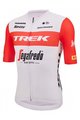 SANTINI Tricou de ciclism cu mânecă scurtă - TREK SEGAFREDO 2023 FAN LINE - roșu/alb