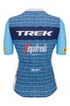 SANTINI Tricou de ciclism cu mânecă scurtă - TREK SEGAFREDO 2023 LADY FAN LINE - albastru deschis/alb