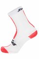 SANTINI Șosete clasice de ciclism - X IRONMAN DEA - alb/roz