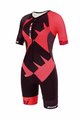 SANTINI Salopetă de ciclism - X IRONMAN CUPIO LADY - roz/bordo