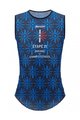 SANTINI Tricou de ciclism fără mâneci - TOUR DE FRANCE 2023 - albastru