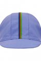 SANTINI Șapcă de ciclism - UCI RAINBOW - curcubeu/mov