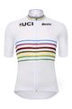 SANTINI Tricou de ciclism cu mânecă scurtă - UCI WORLD CHAMPION MASTER - alb/curcubeu