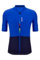 SANTINI Tricou de ciclism cu mânecă scurtă - UCI RIGA - albastru/negru