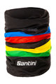 SANTINI Guler de ciclism - UCI RAINBOW - negru/curcubeu