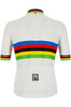 SANTINI Tricou de ciclism cu mânecă scurtă - UCI WORLD CHAMP ECO - curcubeu/alb