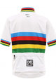 SANTINI Tricou de ciclism cu mânecă scurtă - UCI KIDS - multicolor/alb