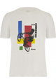SANTINI Tricou de ciclism cu mânecă scurtă - BMX UCI OFFICIAL - alb