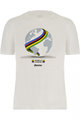 SANTINI Tricou de ciclism cu mânecă scurtă - WORLD UCI OFFICIAL - alb