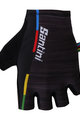 Santini Mănuși de ciclism fără degete - UCI RAINBOW - negru