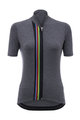SANTINI Tricou de ciclism cu mânecă scurtă - UCI RAINBOW LADY - gri