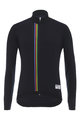 SANTINI Tricou de cilism pentru iarnă cu mânecă lungă - UCI RAINBOW WINTER - negru