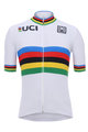 SANTINI Tricou de ciclism cu mânecă scurtă - WORLD - alb