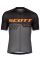SCOTT Tricou de ciclism cu mânecă scurtă - RC TEAM 10 - negru/portocaliu