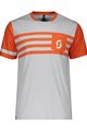SCOTT Tricou de ciclism cu mânecă scurtă - TRAIL FLOW DRI - portocaliu/gri