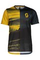SCOTT Tricou de ciclism cu mânecă scurtă - TRAIL FLOW - albastru/galben