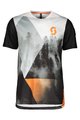 SCOTT Tricou de ciclism cu mânecă scurtă - TRAIL FLOW PRO - alb/portocaliu/negru