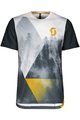 SCOTT Tricou de ciclism cu mânecă scurtă - TRAIL FLOW PRO - alb/albastru