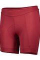 SCOTT Pantaloni scurți de ciclism fără bretele - ENDURANCE 20 LADY - bordo