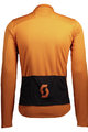 SCOTT Jachetă termoizolantă de ciclism - RC WARM HYBRID WB - negru/portocaliu