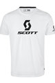 SCOTT Tricou de ciclism cu mânecă scurtă - 10 ICON - alb