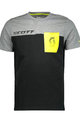 SCOTT Tricou de ciclism cu mânecă scurtă - FACTORY TEAM - negru/gri/galben