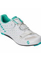 SCOTT Pantofi de ciclism - ROAD COMP BOA LADY - turcoaz/alb