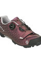 SCOTT Pantofi de ciclism - MTB COMP BOA LADY - argintiu/bordo