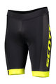 SCOTT Pantaloni scurți de ciclism fără bretele - RC TEAM - negru/galben