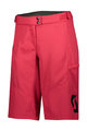SCOTT Pantaloni scurți de ciclism fără bretele - TRAIL VERTIC LADY - roz