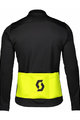 SCOTT Jachetă termoizolantă de ciclism - RC WARM HYBRID WB - galben/negru