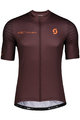 SCOTT Tricou de ciclism cu mânecă scurtă - RC TEAM 10 - bordo/portocaliu
