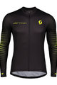 SCOTT Tricou de ciclism cu mânecă lungă de vară - RC TEAM 10 SUMMER - negru/galben