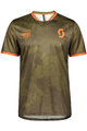 SCOTT Tricou de ciclism cu mânecă scurtă - TRAIL FLOW - verde/portocaliu