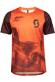 SCOTT Tricou de ciclism cu mânecă scurtă - TRAIL VERTIC - bordo/roșu
